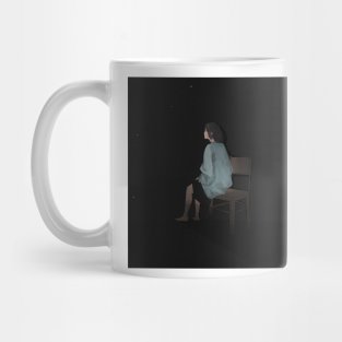 girl sitting alone Mug